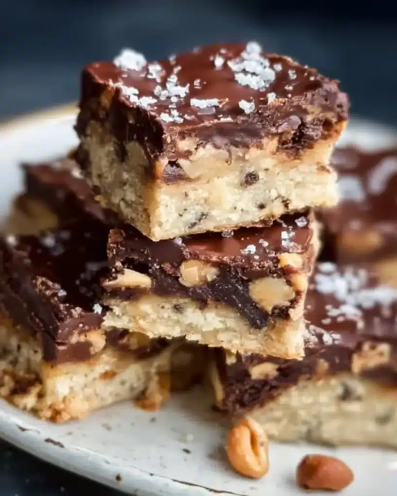 Delicious Mud Hen Bars with chocolate and peanut butter layers