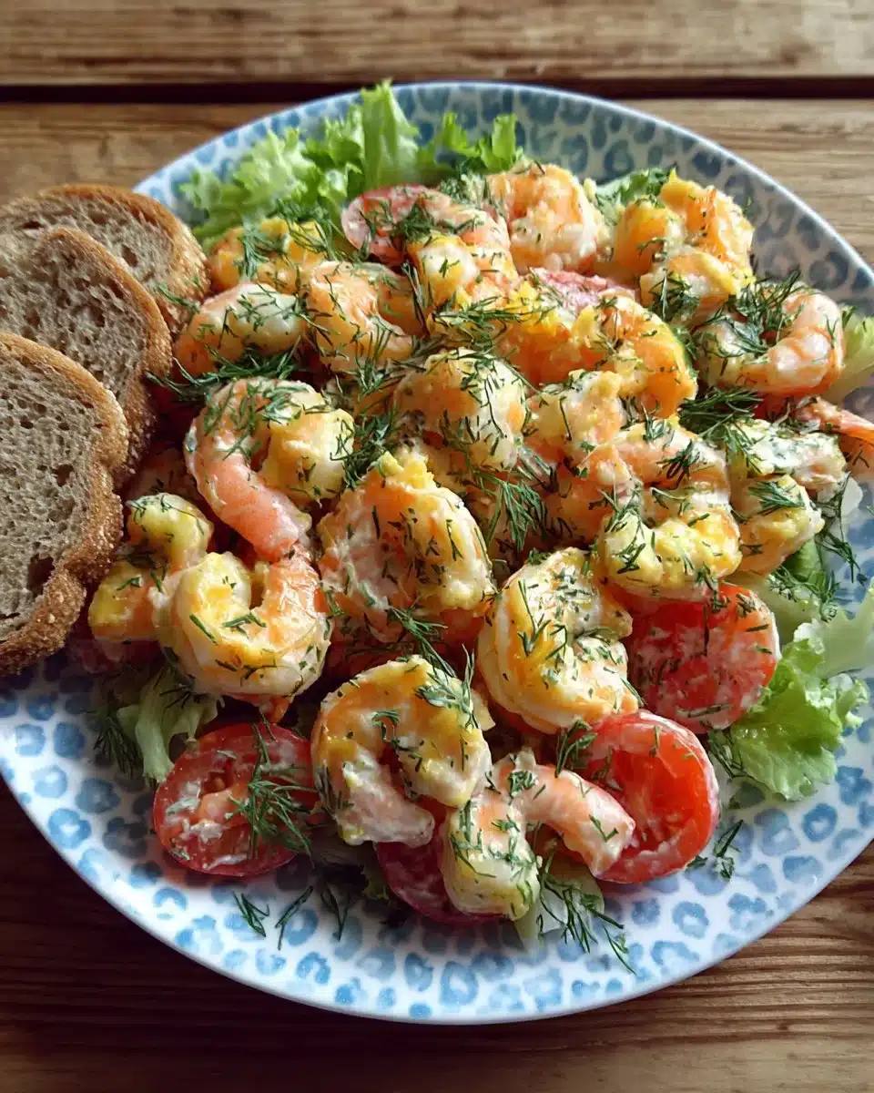 Delicious shrimp salad recipe with fresh ingredients and vibrant colors