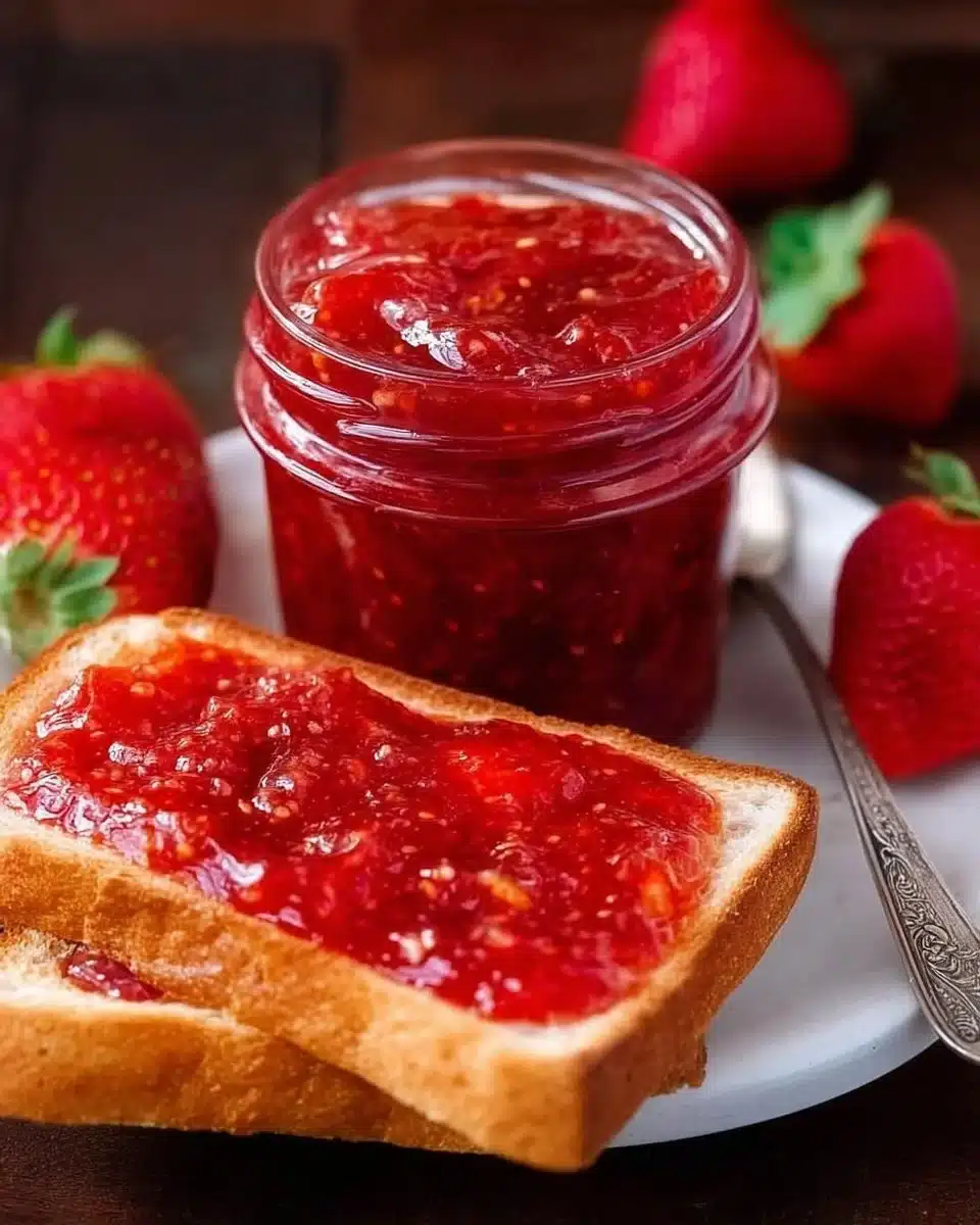 No Pectin Strawberry Rhubarb Jam